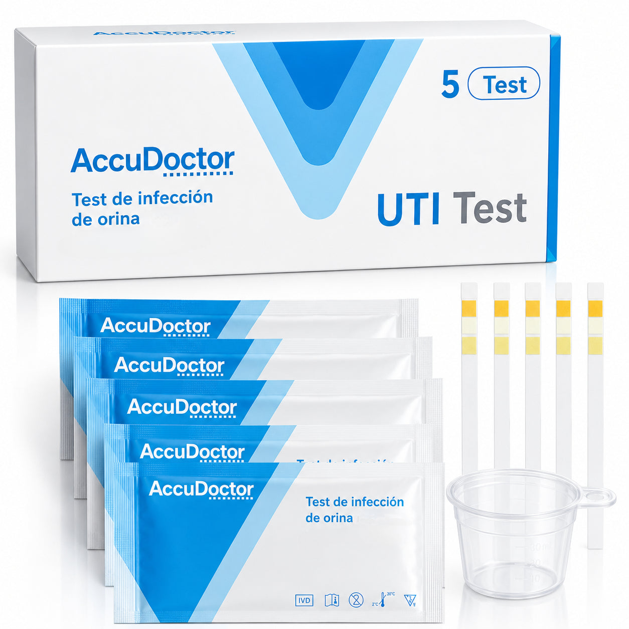 5 Test de Infección de Orina AccuDoctor