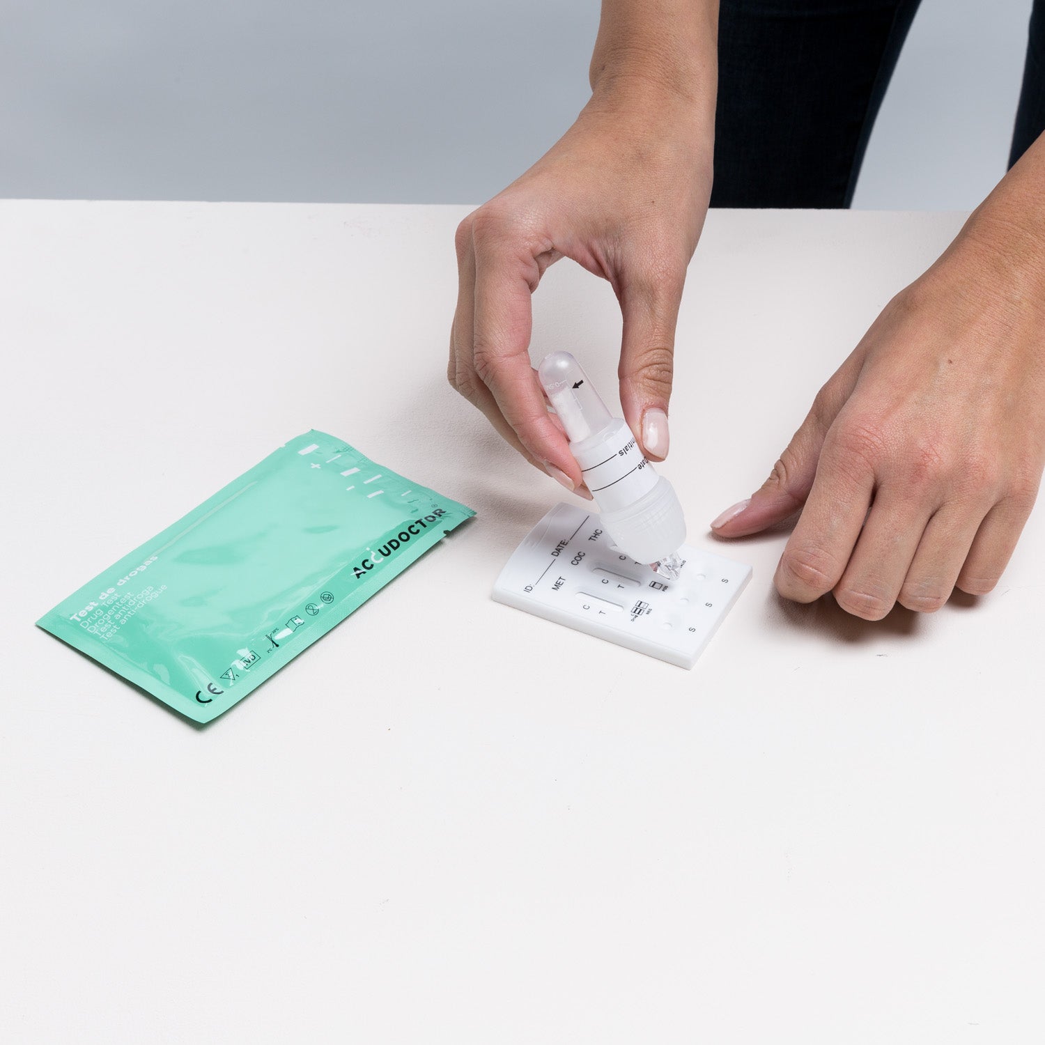 2 Test Multidrogas en Saliva 3 Drogas AccuDoctor