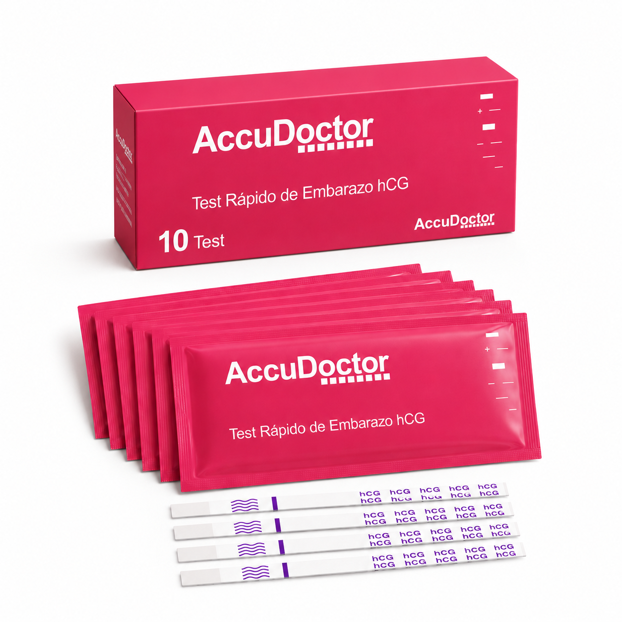 10 Test de Embarazo AccuDoctor